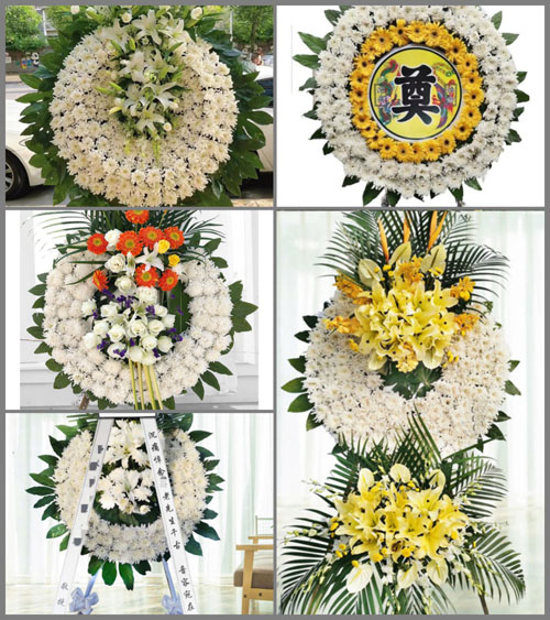 广东清远市英德市水边镇五角村花圈速递